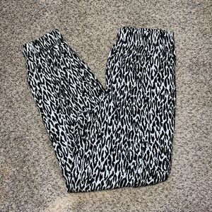Forever 21 cheetah cargo sweatpants